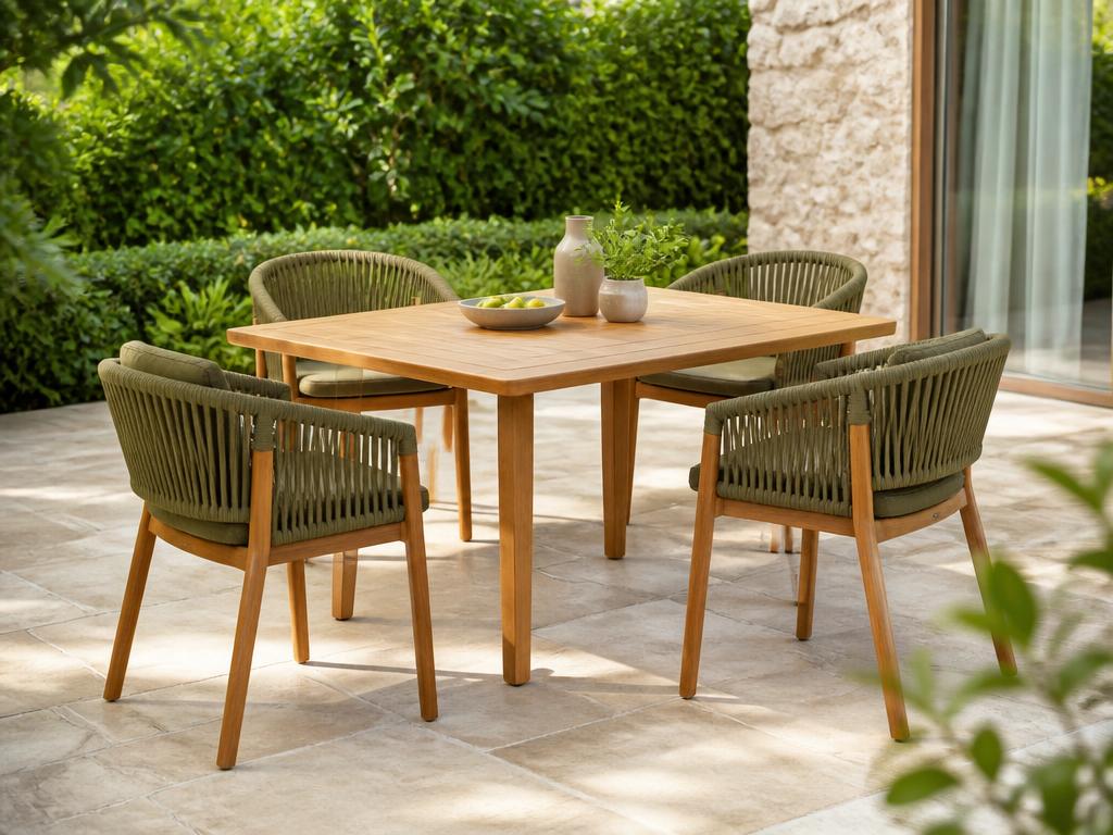 Conjunto Externo Verano com mesa e quatro cadeiras